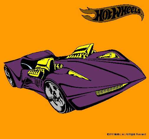 Dibujo Hot Wheels 4 pintado por sebita