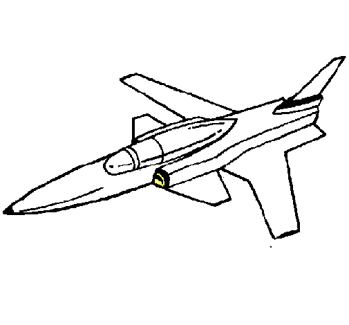 Dibujo Jet pintado por pasber