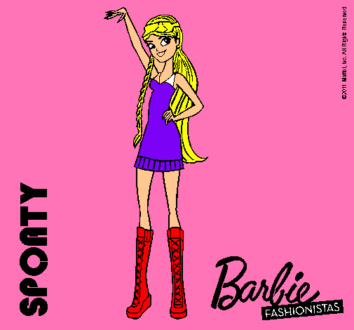 Dibujo Barbie Fashionista 4 pintado por ALE--CANDE