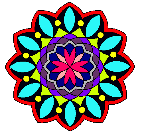 Dibujo Mandala 3 pintado por Sarynda