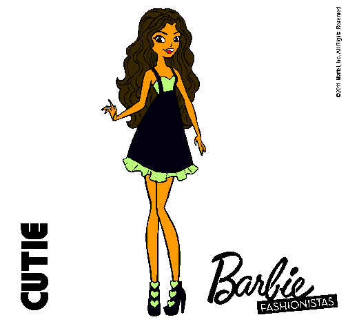 Dibujo Barbie Fashionista 3 pintado por aida90