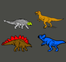 Dibujo Dinosaurios de tierra pintado por aladar