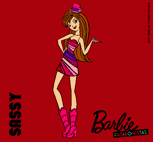 Dibujo Barbie Fashionista 2 pintado por QWER