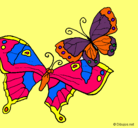 Dibujo Mariposas pintado por Samantuqui