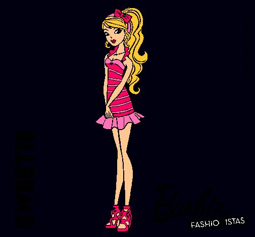 Dibujo Barbie Fashionista 6 pintado por DIOMI