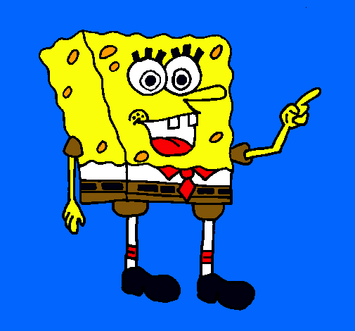 Dibujo Bob Esponja pintado por anaguillem