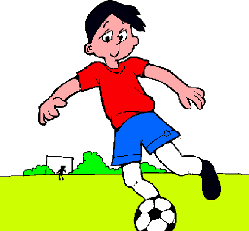 Dibujo Jugar a fútbol pintado por jiram