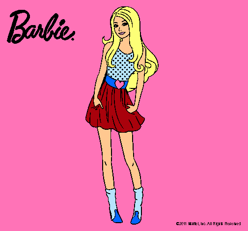 Dibujo Barbie veraniega pintado por PrincesitaDM