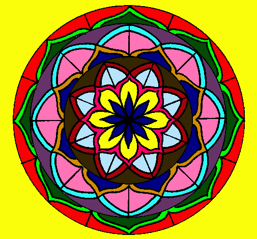 Dibujo Mandala 6 pintado por Pantaraya