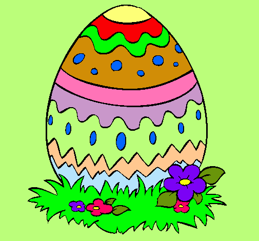 Dibujo Huevo de pascua 2 pintado por Manases