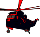 Dibujo Helicóptero al rescate pintado por lean