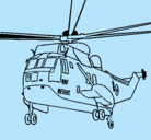 Dibujo Helicóptero al rescate pintado por pocollo