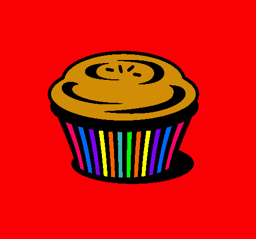 Dibujo Muffin pintado por QWER