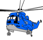 Dibujo Helicóptero al rescate pintado por malan