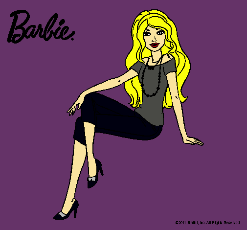 Dibujo Barbie moderna pintado por MarinukahXD