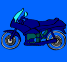 Dibujo Motocicleta pintado por sebita