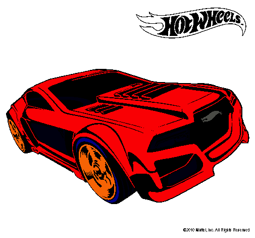 Dibujo Hot Wheels 5 pintado por lean