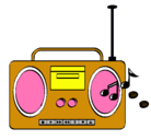 Dibujo Radio cassette 2 pintado por donoban