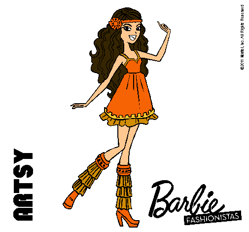 Dibujo Barbie Fashionista 1 pintado por cucaylucil