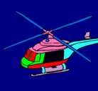 Dibujo Helicóptero  pintado por carios