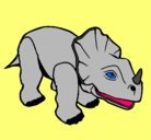 Dibujo Triceratops II pintado por brontosaurio