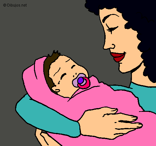 Dibujo Madre con su bebe II pintado por Ekate23