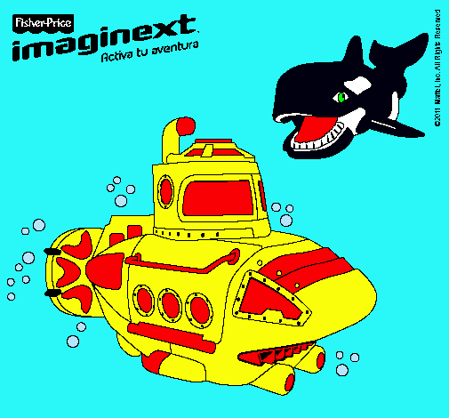 Dibujo Imaginext 3 pintado por sebita