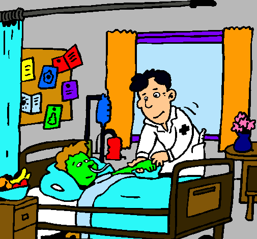 Dibujo Niño hospitalizado pintado por Alex9