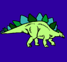 Dibujo Stegosaurus pintado por anival13