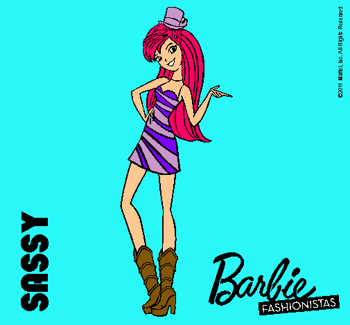 Dibujo Barbie Fashionista 2 pintado por  NATIWAPPA