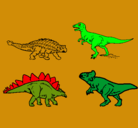 Dibujo Dinosaurios de tierra pintado por perla8a