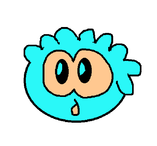 Dibujo Puffle 2 pintado por mariajos