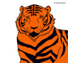 Dibujo Tigre pintado por Diegogo