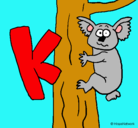 Dibujo Koala pintado por mustee