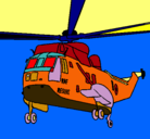 Dibujo Helicóptero al rescate pintado por german