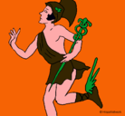 Dibujo Hermes pintado por Pantaraya