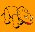 Dibujo Triceratops II pintado por triserato
