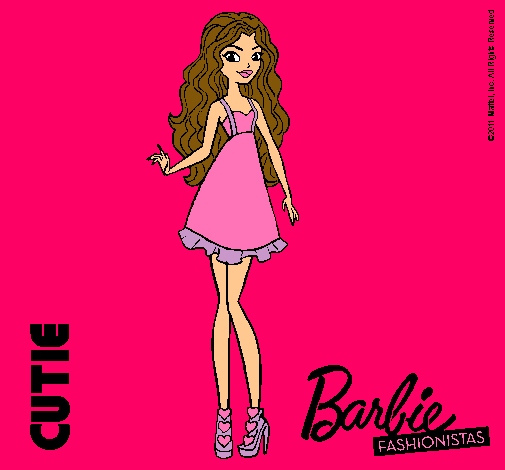 Dibujo Barbie Fashionista 3 pintado por terenoa2