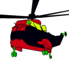 Dibujo Helicóptero al rescate pintado por reynaldo2