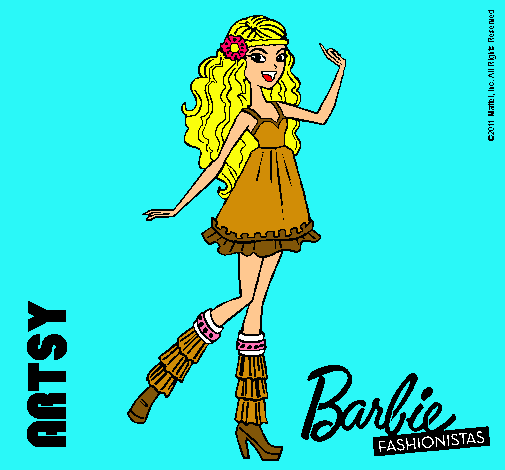 Dibujo Barbie Fashionista 1 pintado por  NATIWAPPA