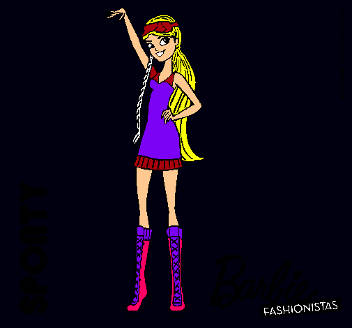 Dibujo Barbie Fashionista 4 pintado por anyley2000