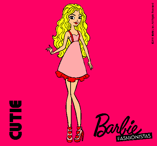 Dibujo Barbie Fashionista 3 pintado por patry1234