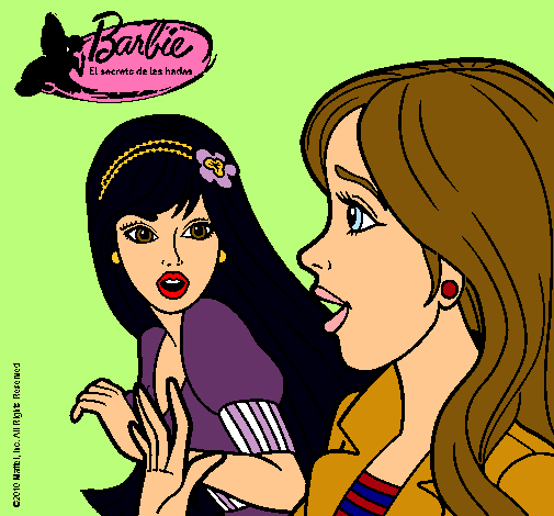 Dibujo Barbie sorprendida pintado por vctoria