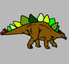 Dibujo Stegosaurus pintado por ERICKEXTREMO