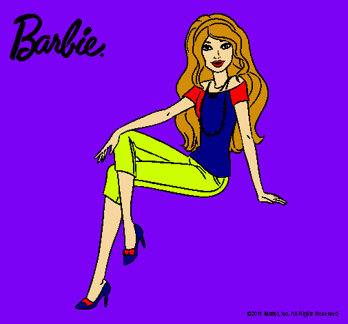 Dibujo Barbie moderna pintado por Emma1998