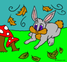 Dibujo Conejo pintado por quesito