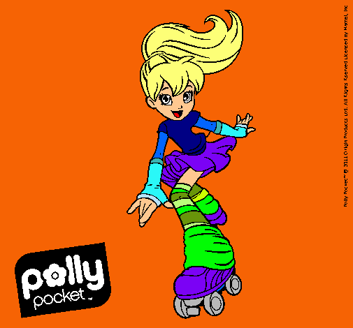 Dibujo Polly Pocket 1 pintado por quesito