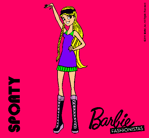 Dibujo Barbie Fashionista 4 pintado por patry1234