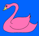 Dibujo Cisne pintado por fameco