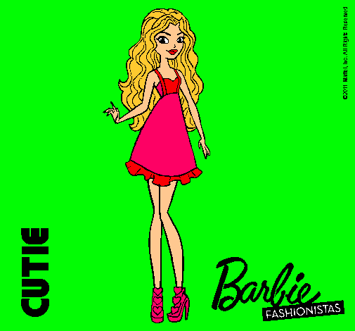 Dibujo Barbie Fashionista 3 pintado por mariajos